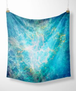 Celestial Iceblink Silk Twill Scarf Hanged