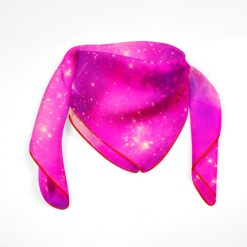 Artistic silk scarf inspired by stellar clusters and cosmic light – Cosminha