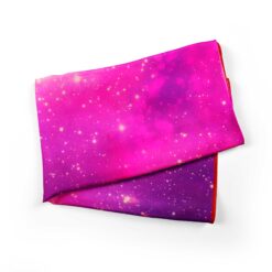 Italian designer scarf with fuchsia nebula pattern – Cosminha Collection