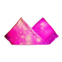 Cosminha women’s pink cosmic silk scarf 90x90 made in Italy
