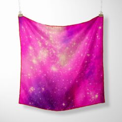 Luxury pink silk scarf by Cosminha handcrafted in Italy