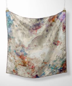 Cygnus Veil Limited Edition Silk Twill Scarf Hanged