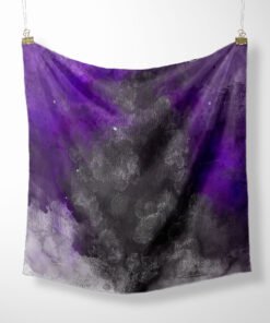 Indigo Starburst Silk Twill Scarf Hanged