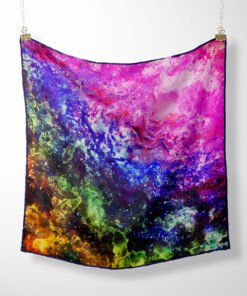 Intergalactic Spectrum Solk Twill Scarf Hanged