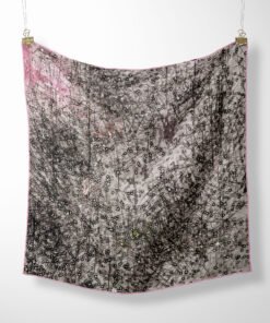 Space Chip Silk Twill Scarf Hanged