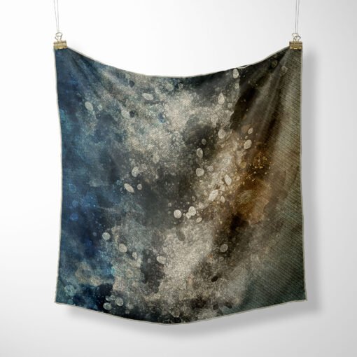 Supernova Blast Silk Twill Scarf Haute Couture