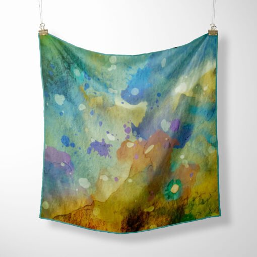 Winged Fairy-Tale Silk Twill Scarf Hanged