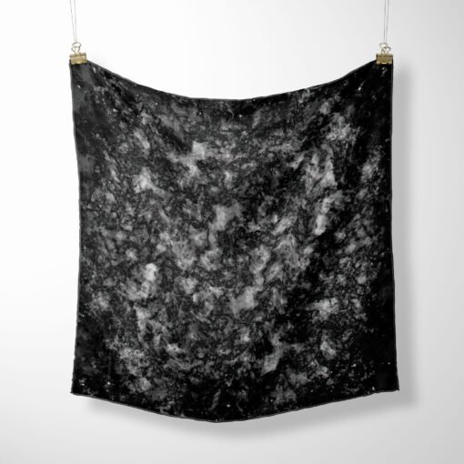 Black Hole Silk TWill Scarf Hanged