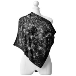 Luxury monochrome silk scarf by Cosminha handcrafted in Italy