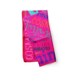 Modern multicolor silk scarf from Cosminha Art & Soul Collection