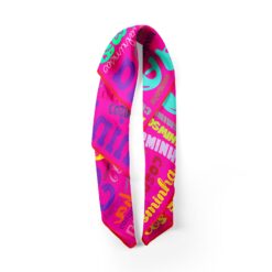 Artistic silk scarf inspired by self-expression and color – Cosminha