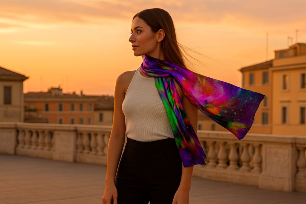 How to Wear a Silk Scarf With an Outfit