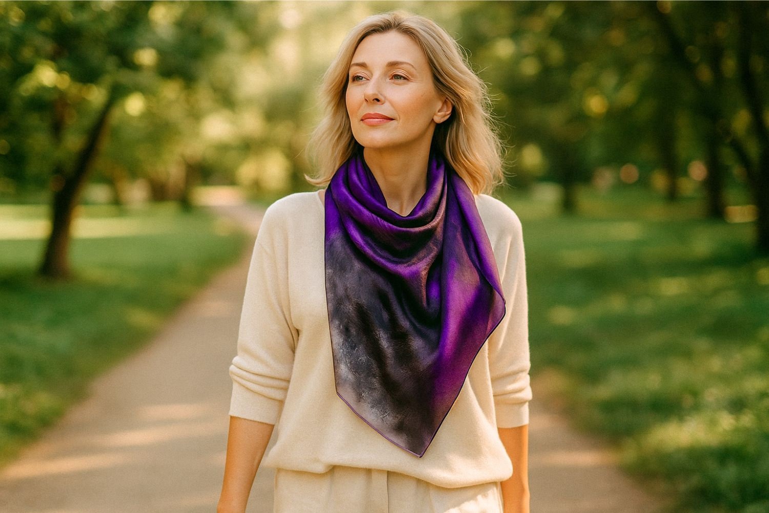 Cosminha silk scarves, the art of slow living