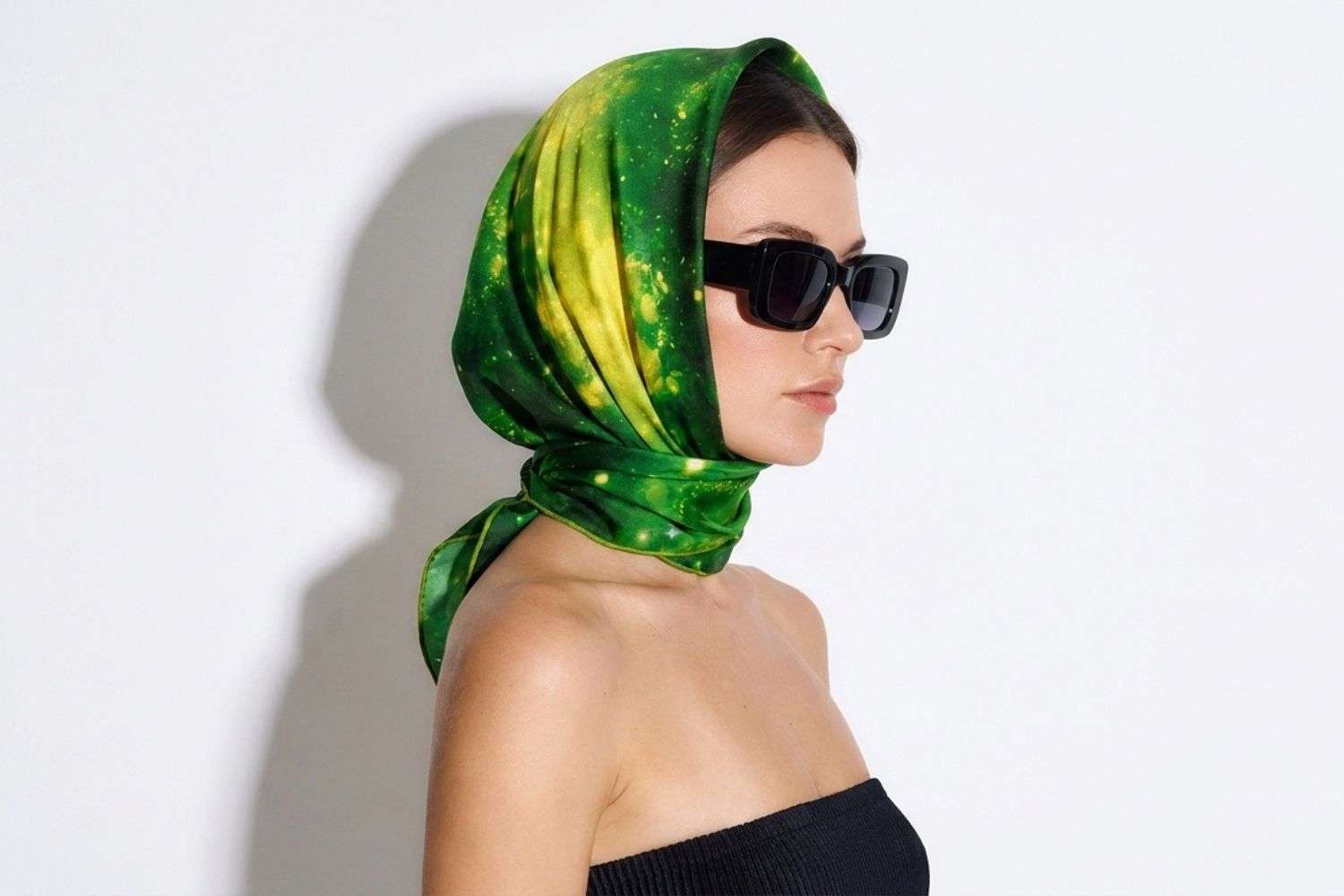 Space Jungle Cosminha Artisan Luxury Silk Scarves