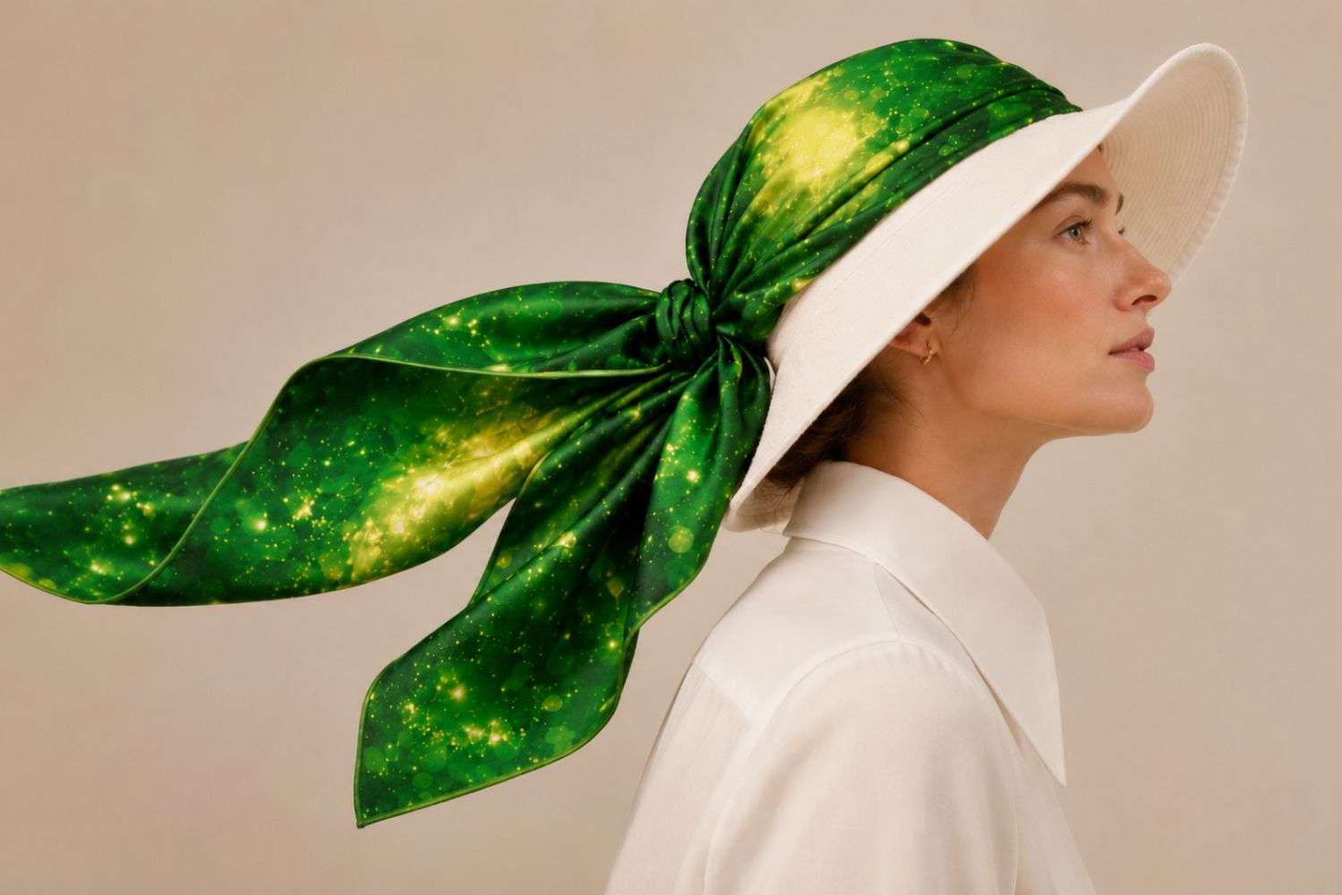 Space Jungle Cosminha Luxury Silk Scarves Made in Italy