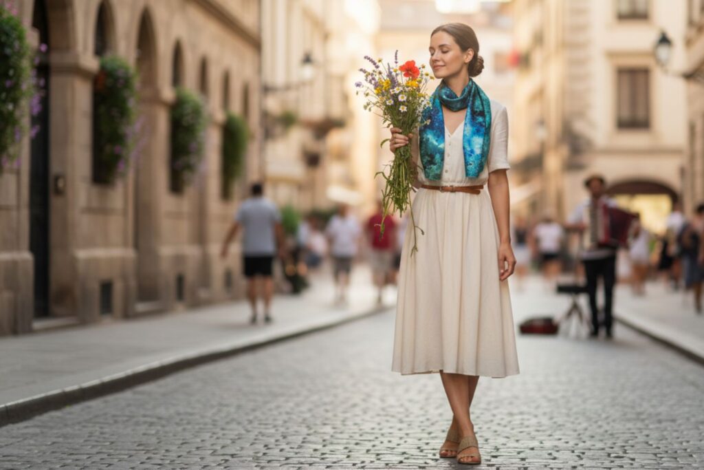 Giving Without Expecting Anything Back Cosminha Luxury Silk Scarves