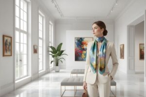 What It Means to Patronize Art as a Woman Cosminha Luxury Silk Scarves