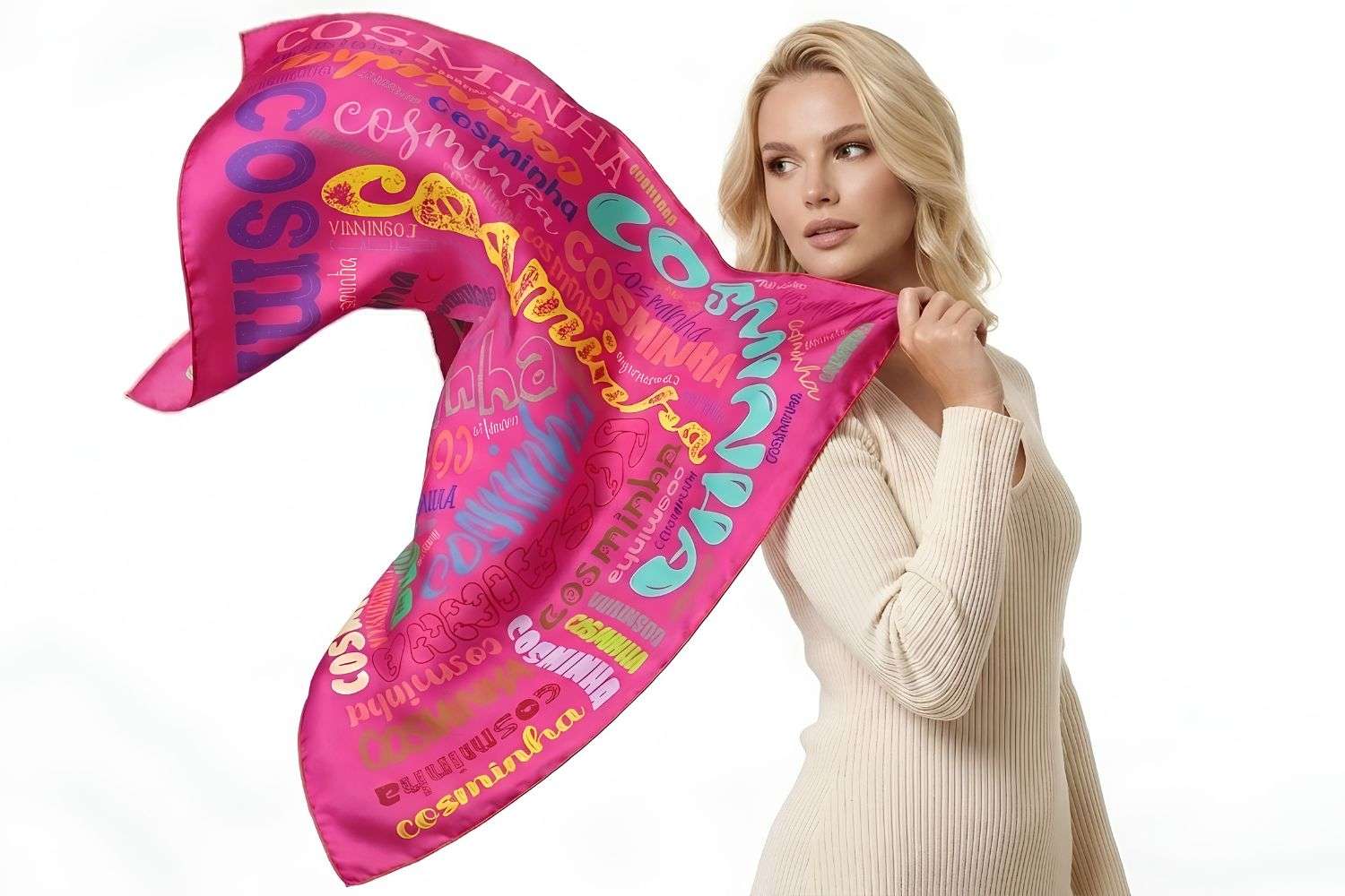 Cosminha Narrative Emotional Luxury Silk Scarves